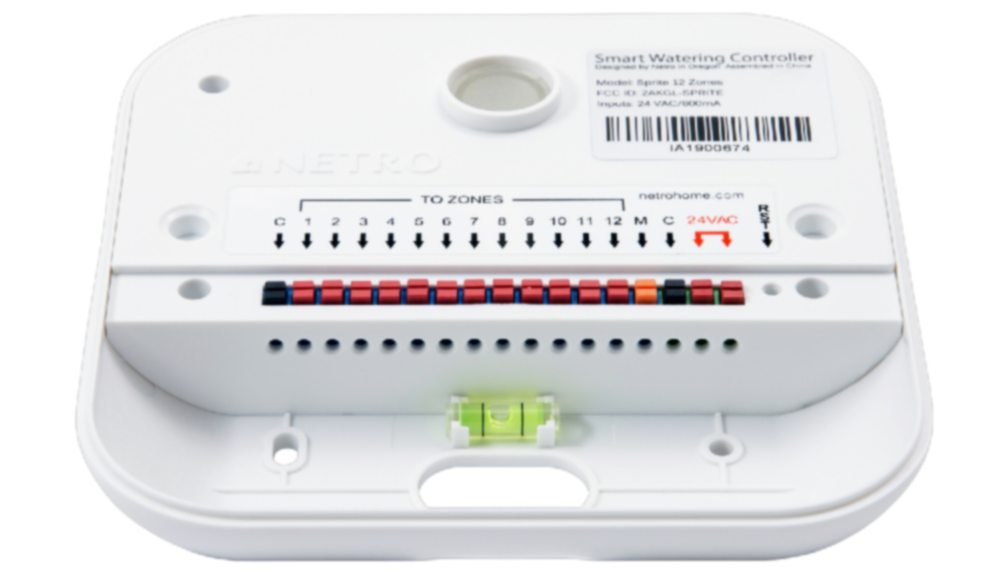 Netro Sprite's wiring. From left to right, there are wires labeled C, 1 to 6 or 1 to 12, as well as the M, C and power wires.